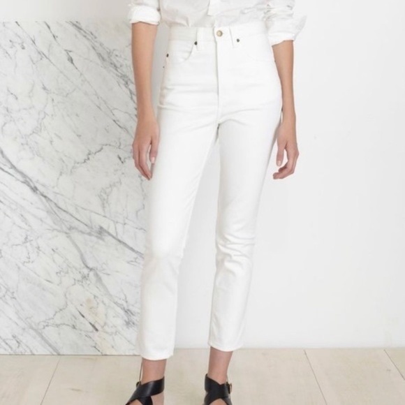 Apiece Apart Denim - Apiece Apart High Waisted Straight Leg Jeans Sz 2 EUC White